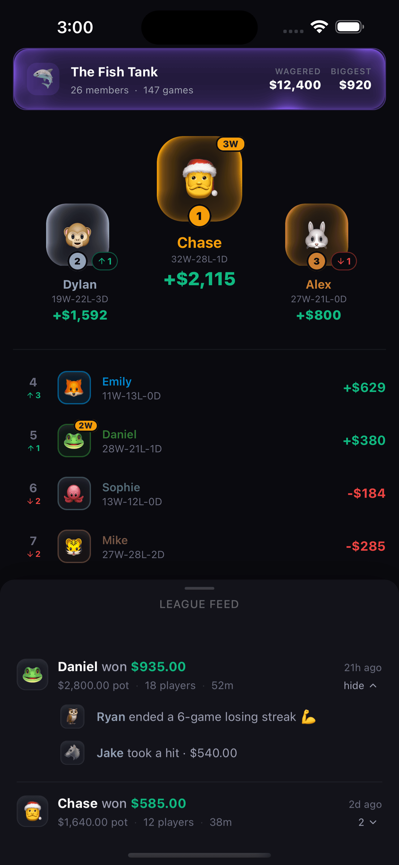 Private poker leagues with ELO rankings